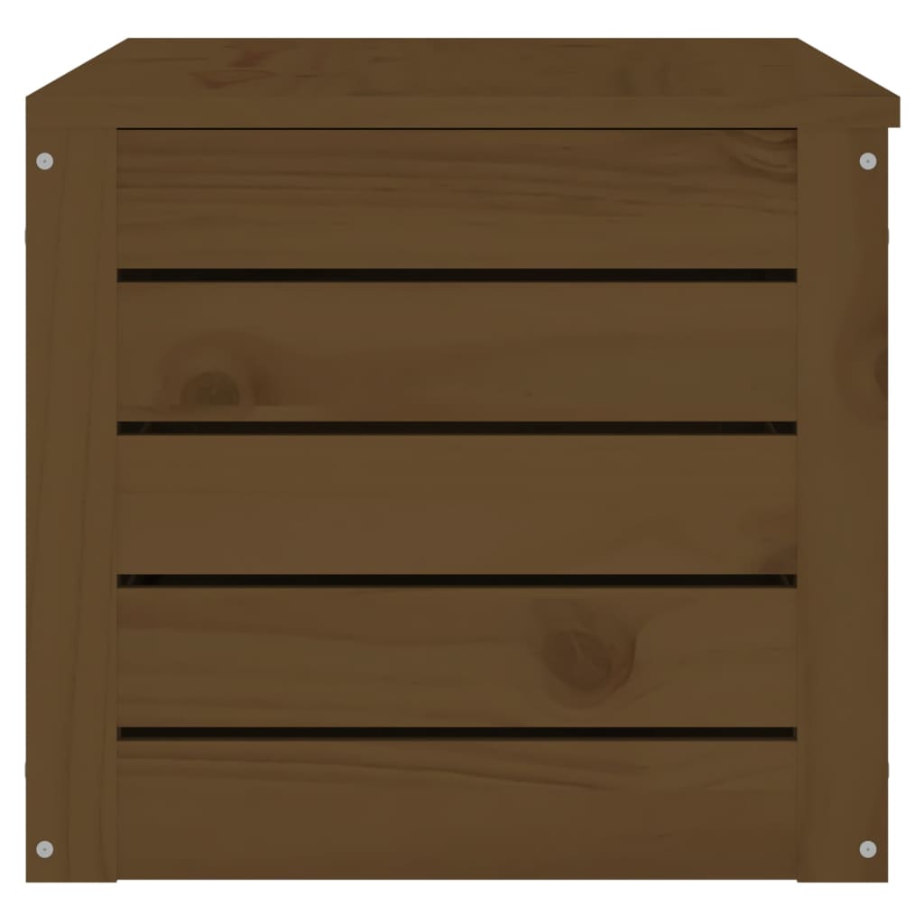 vidaXL Úložný box medovo-hnedý 89x36,5x33 cm masívna borovica
