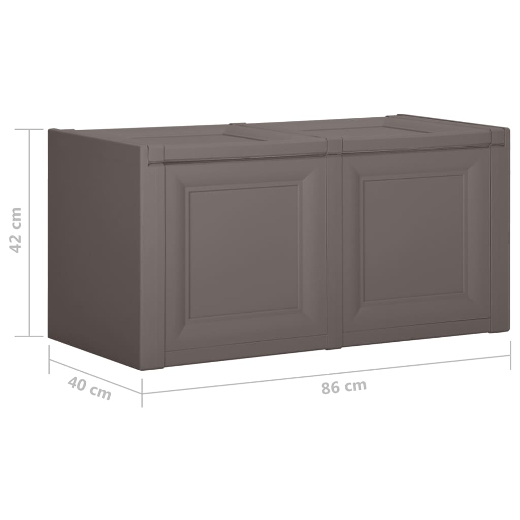 vidaXL Box na vankúše sivý 86x40x42 cm 85 L
