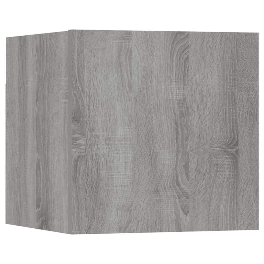 vidaXL 6-dielna súprava TV skriniek sivý dub sonoma spracované drevo