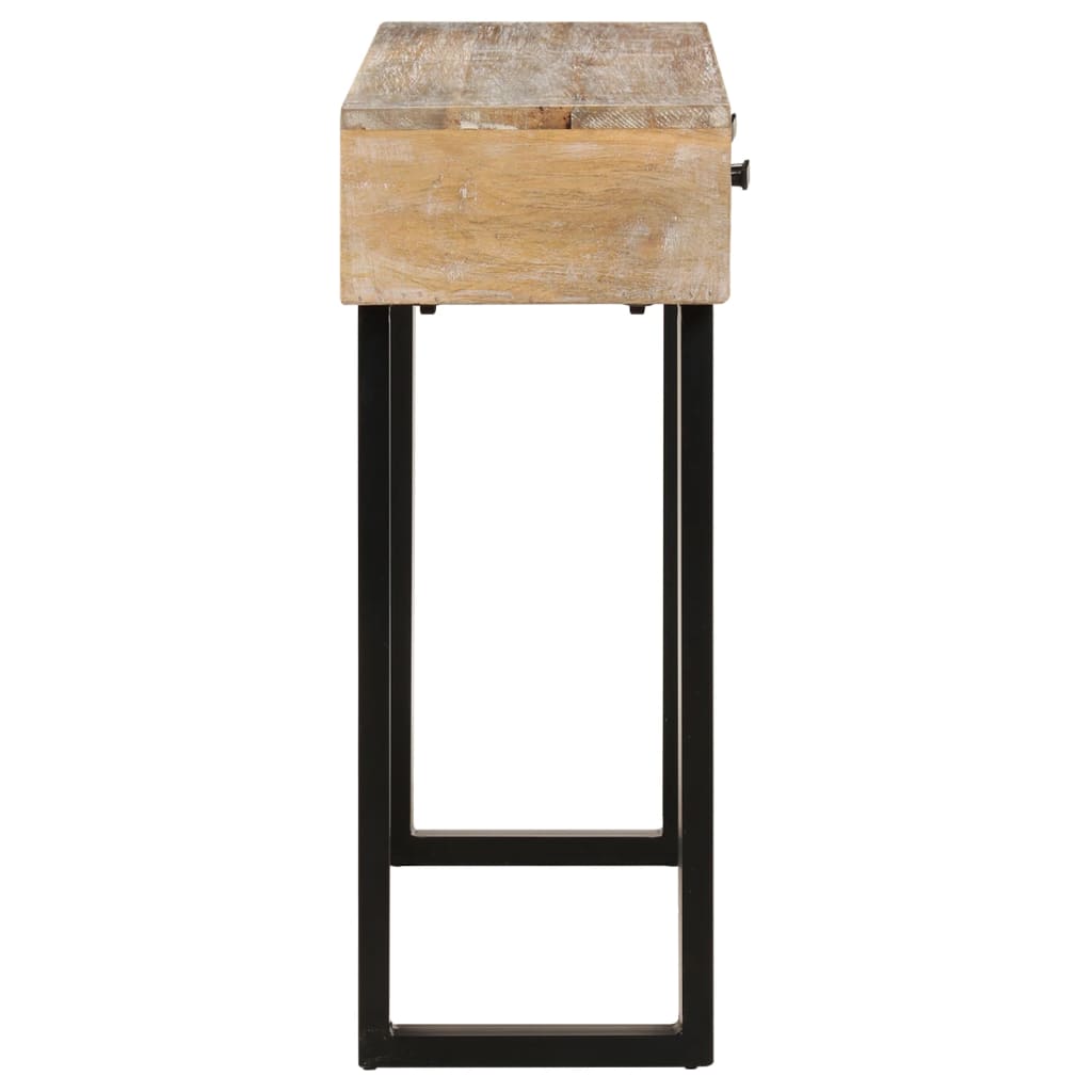 vidaXL Konzolový stolík 100x30x75 cm masívne mangovníkové drevo