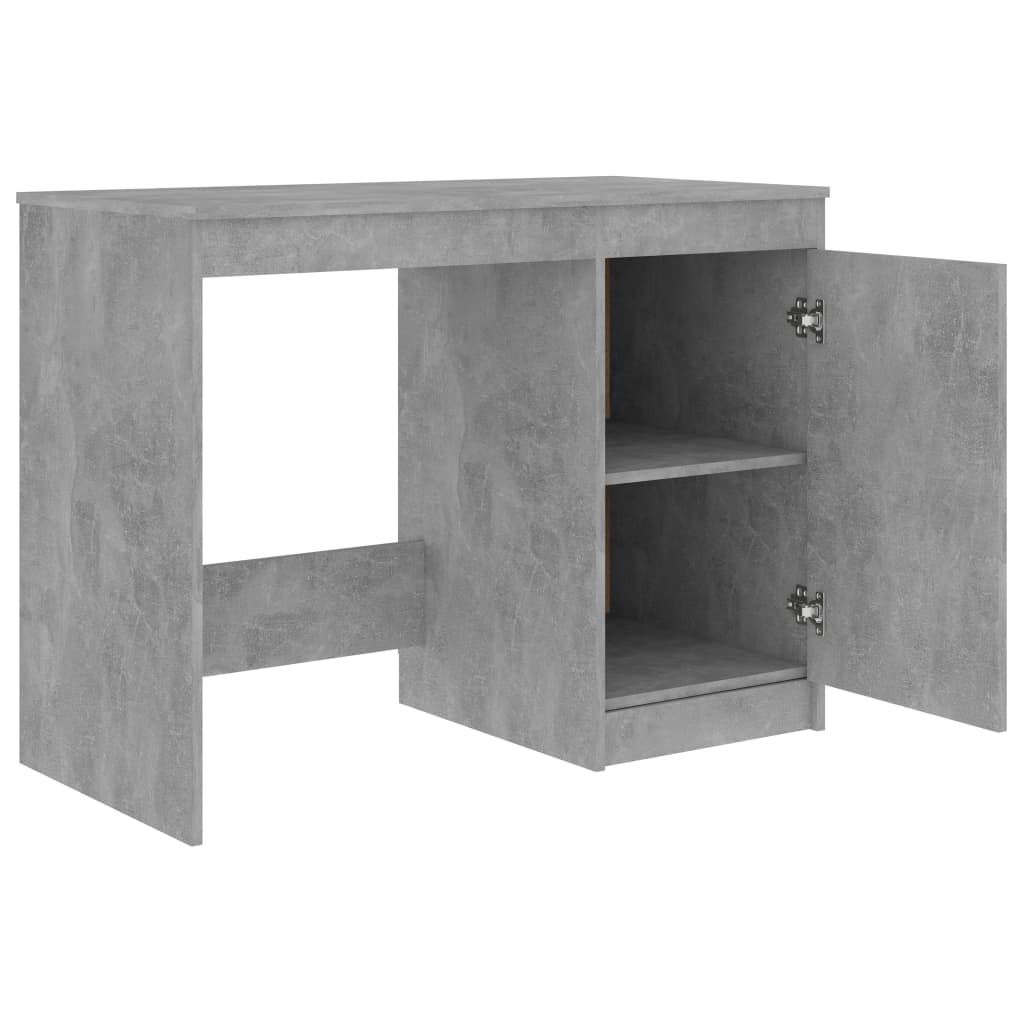 vidaXL Písací stôl betónovo-sivý 140x50x76 cm drevotrieska