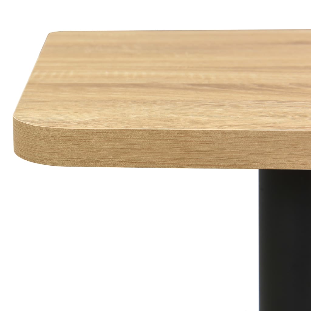 vidaXL Bistro stolík, dubová farba 70x70x107 cm