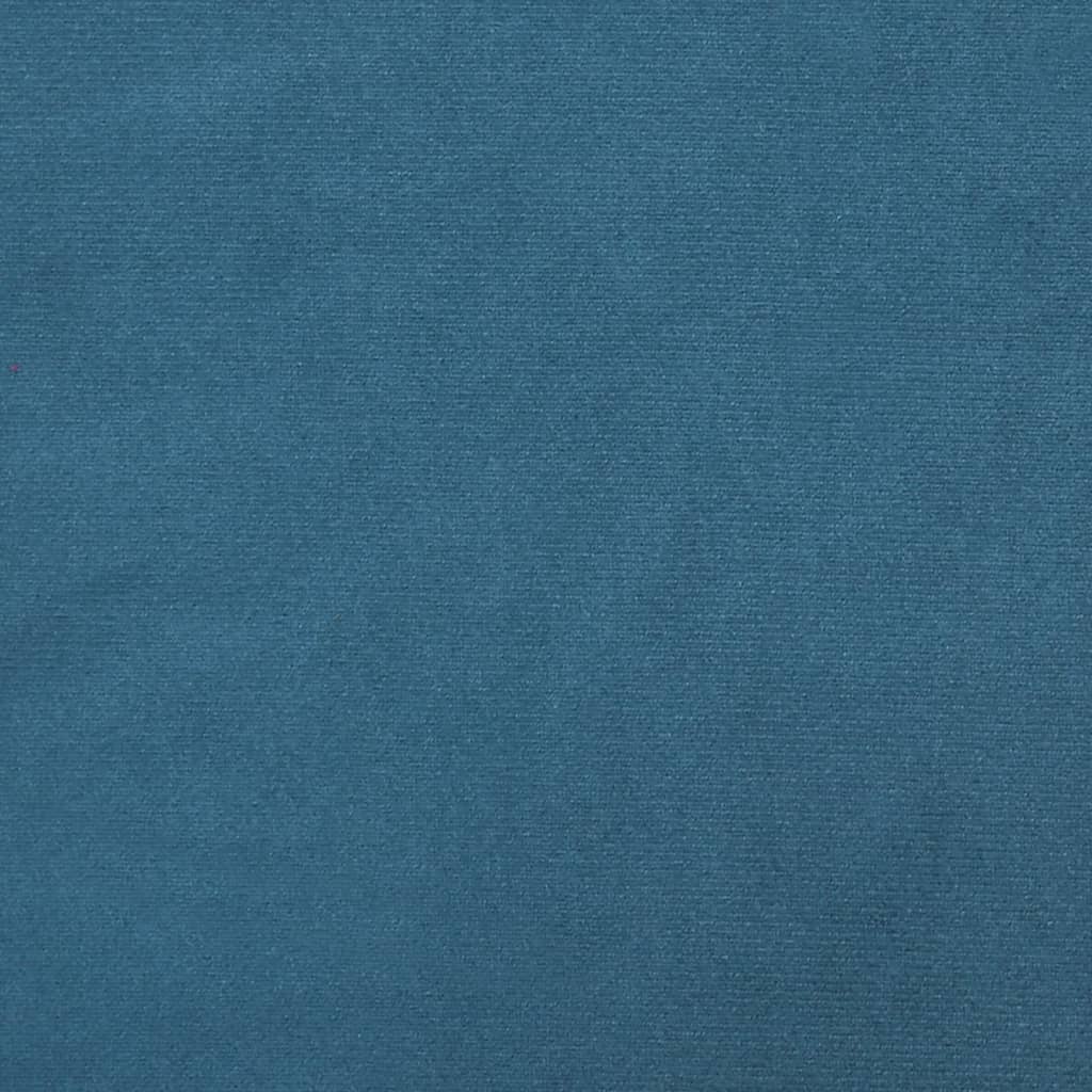 vidaXL Podnožka modrá 60x50x41 cm zamat