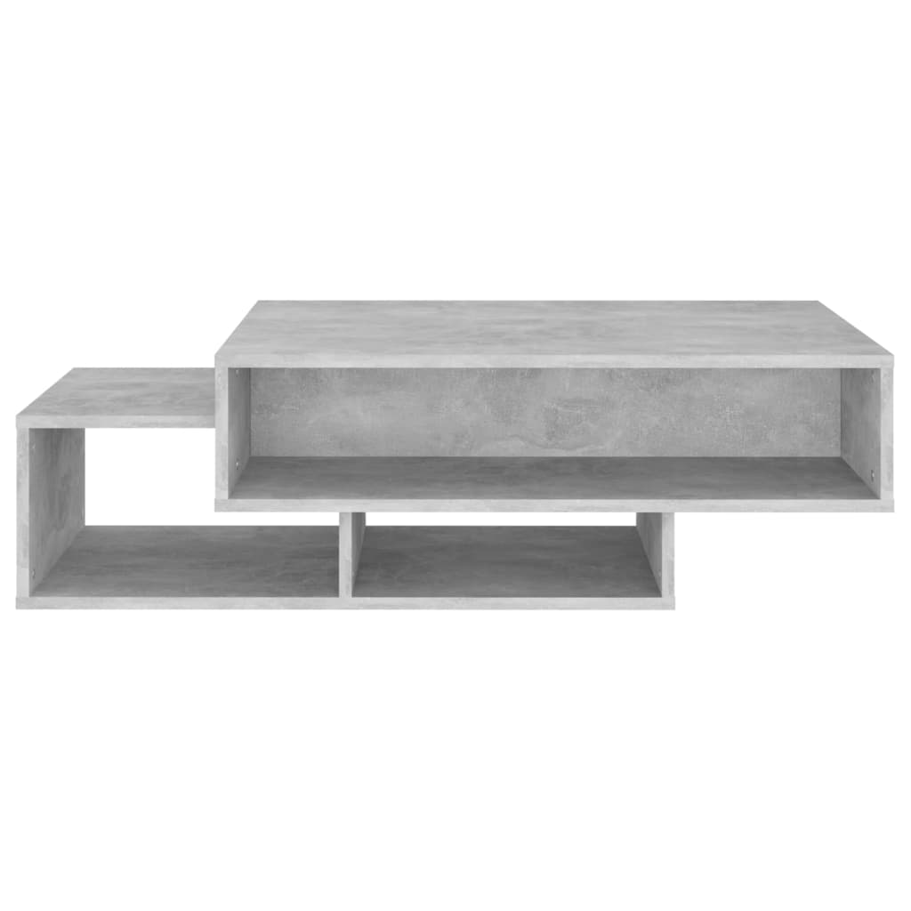 vidaXL Konferenčný stolík betónovo-sivý 105x55x32 cm drevotrieska