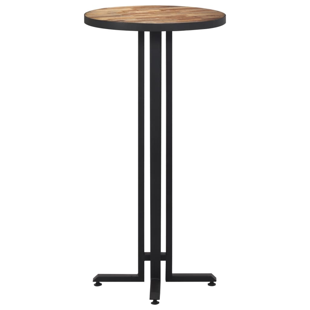 vidaXL Barový stôl okrúhly Ø55x110 cm recyklovaný tíkový masív