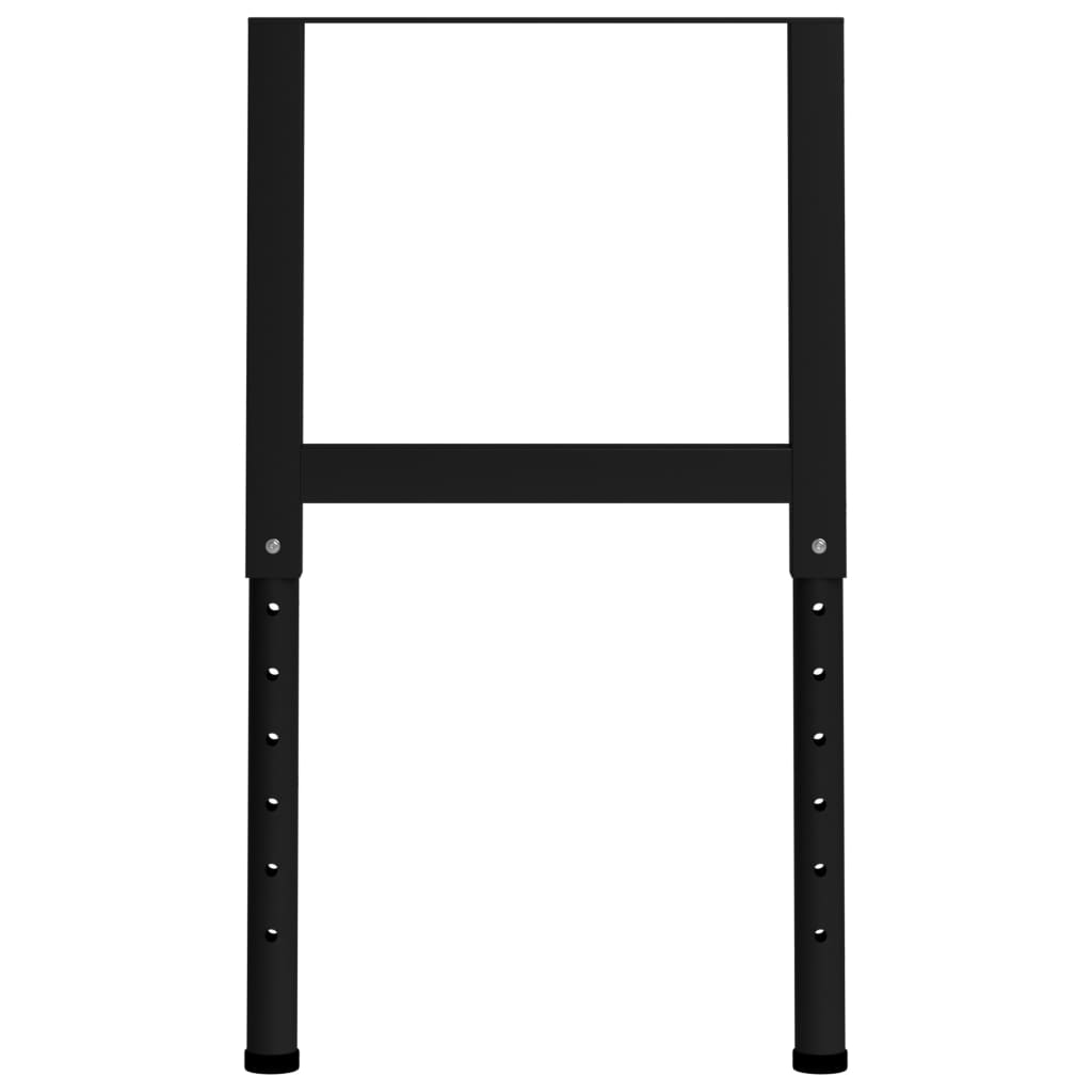vidaXL Rámy na pracovné stoly 2 ks kovové 55x(69x95,5) cm čierne
