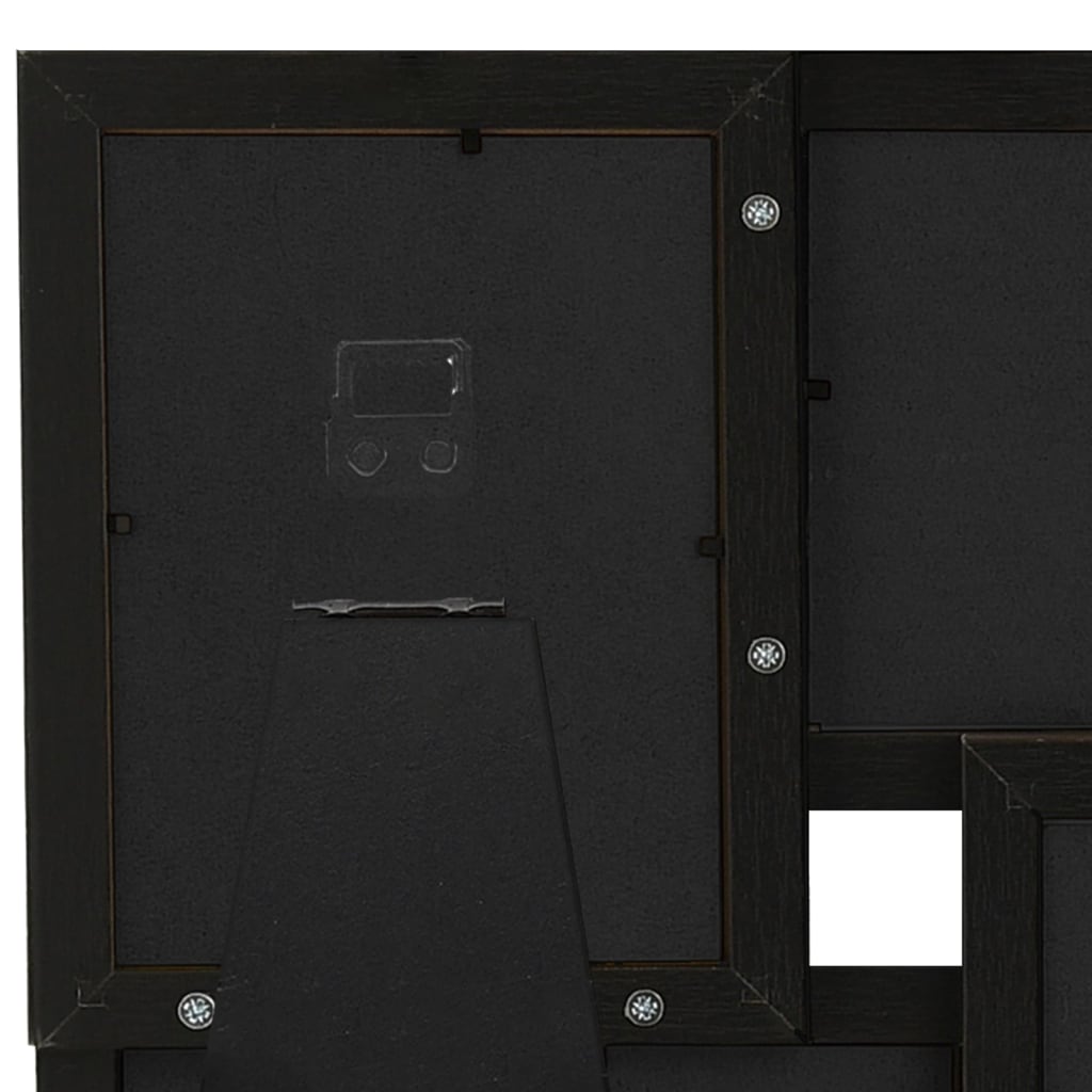 vidaXL Kolážový fotorámik na 4 fotky (13x18 cm) čierny MDF