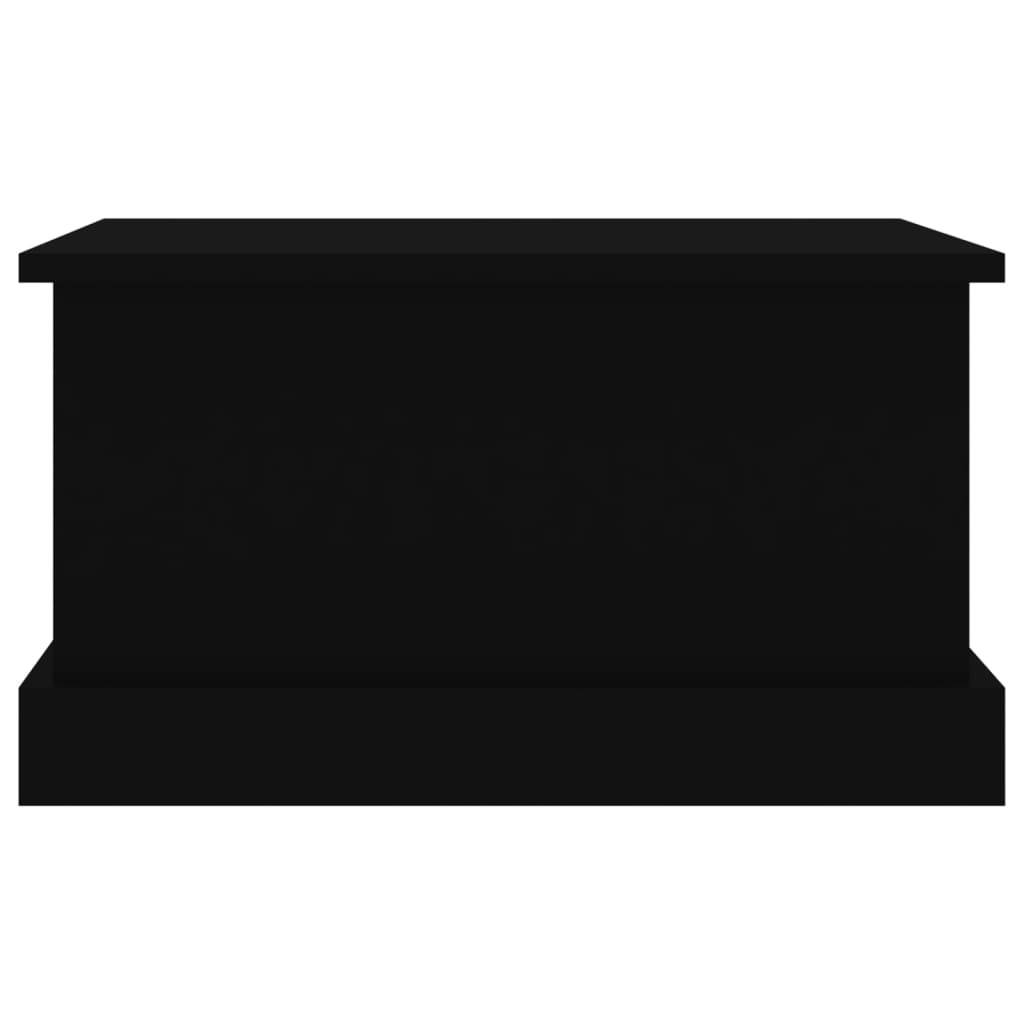 vidaXL Úložný box čierny 50x30x28 cm spracované drevo