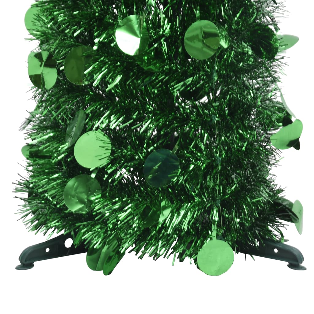 vidaXL Rozkladací umelý vianočný stromček, zelený 150 cm, PET