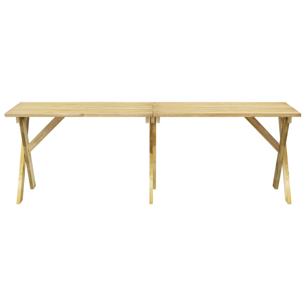 vidaXL Záhradný stôl 220x73x70 cm impregnované borovicové drevo