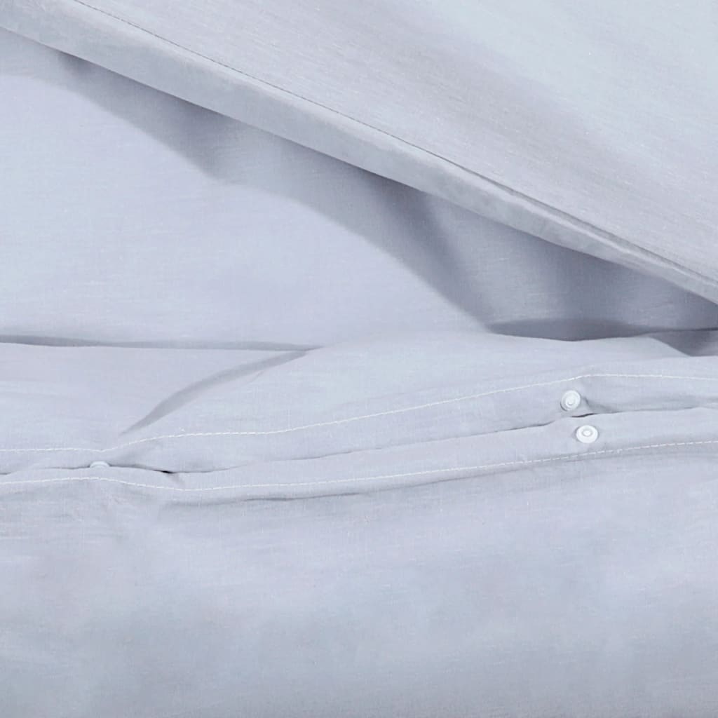 vidaXL Súprava obliečok na paplón sivá 200x200 cm ľahké mikrovlákno