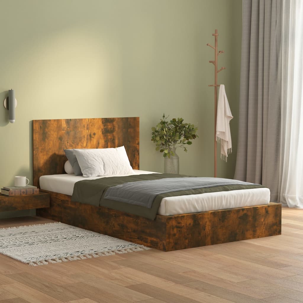 vidaXL Čelo postele dymový dub 120x1,5x80 cm spracované drevo