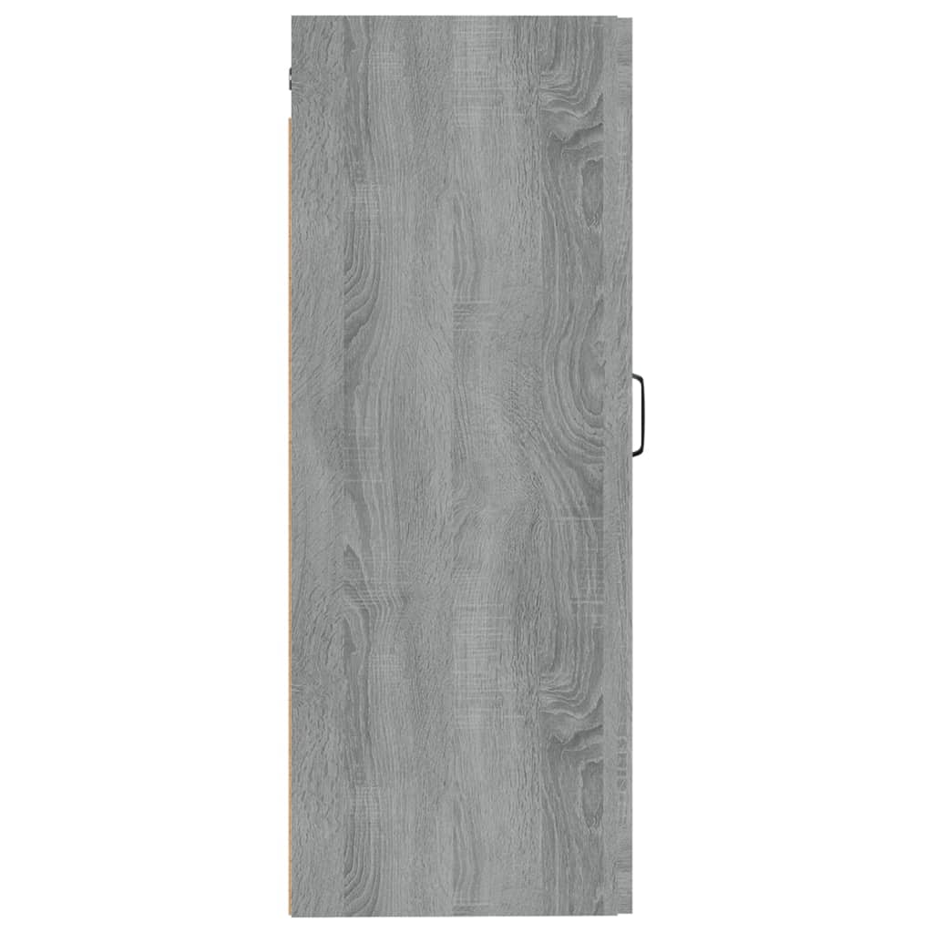 vidaXL Závesná skrinka sivý dub sonoma 35x34x90 cm spracované drevo