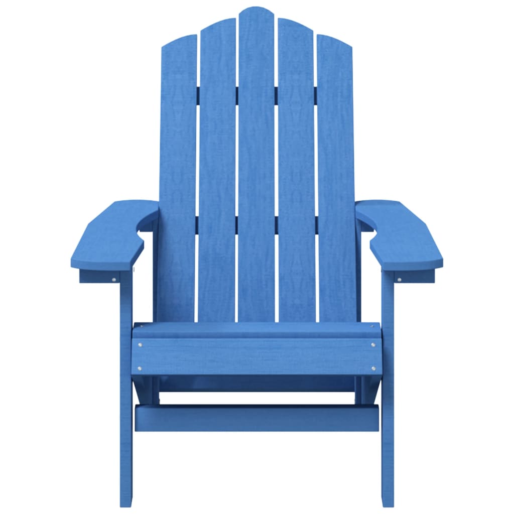 vidaXL Záhradná stolička Adirondack so stolíkom HDPE aqua modrá