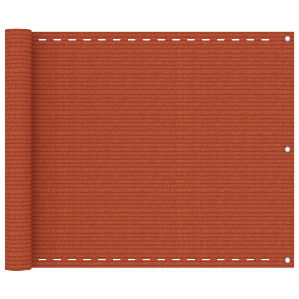 vidaXL Balkónová markíza oranžová 75x300 cm HDPE