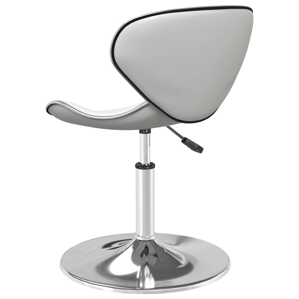 vidaXL Jedálenská stolička biela umelá koža