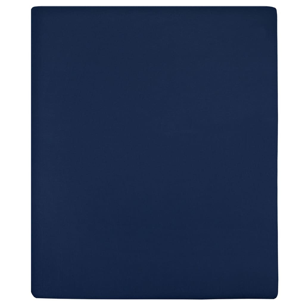 vidaXL Plachta Jersey námorn. modrá 90x200 cm bavlna