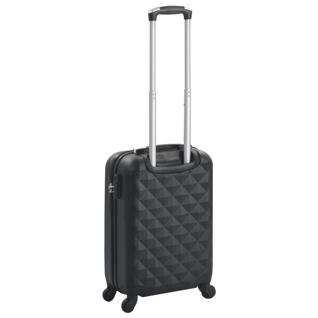 vidaXL Cestovný kufor s tvrdým krytom čierny ABS