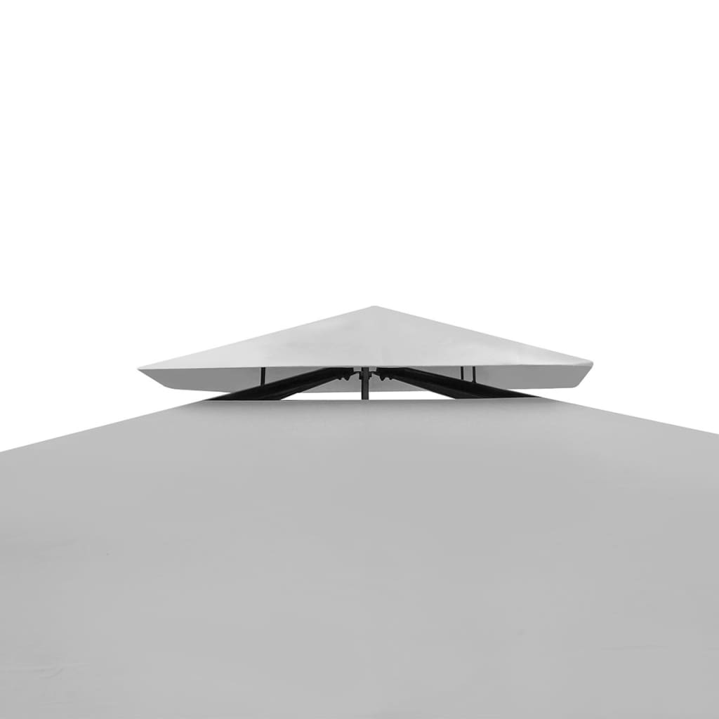 vidaXL Altánok so strechou 3x4 m, krémovo biely
