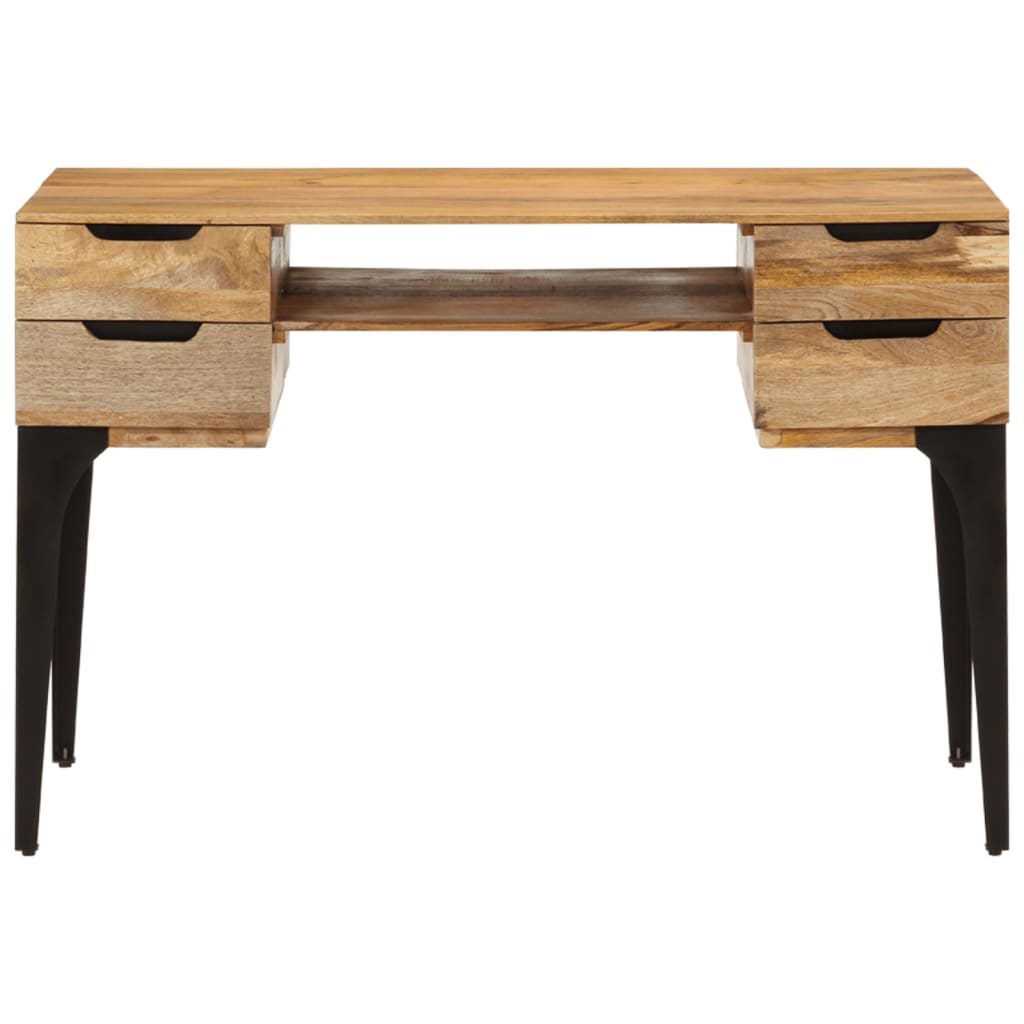 vidaXL Stôl 110x50x76 cm mangovníkové drevo