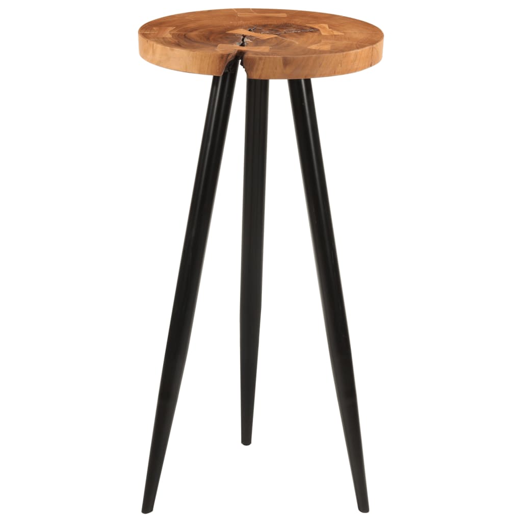 vidaXL Barový stôl s dizajnom polienok Ø53x105 cm masívna akácia