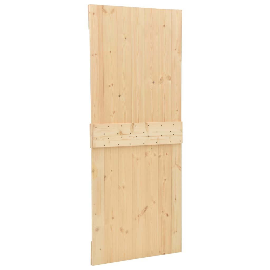 vidaXL Posuvné dvere so sadou kovania 90x210 cm masívne borovicové drevo