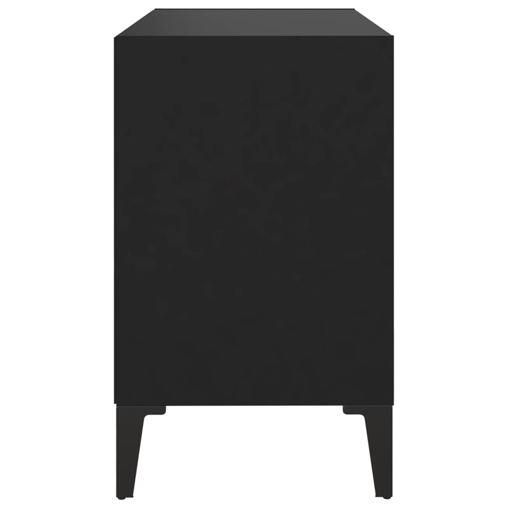 vidaXL TV stolík nohy z kovu čierny 69,5x30x50 cm