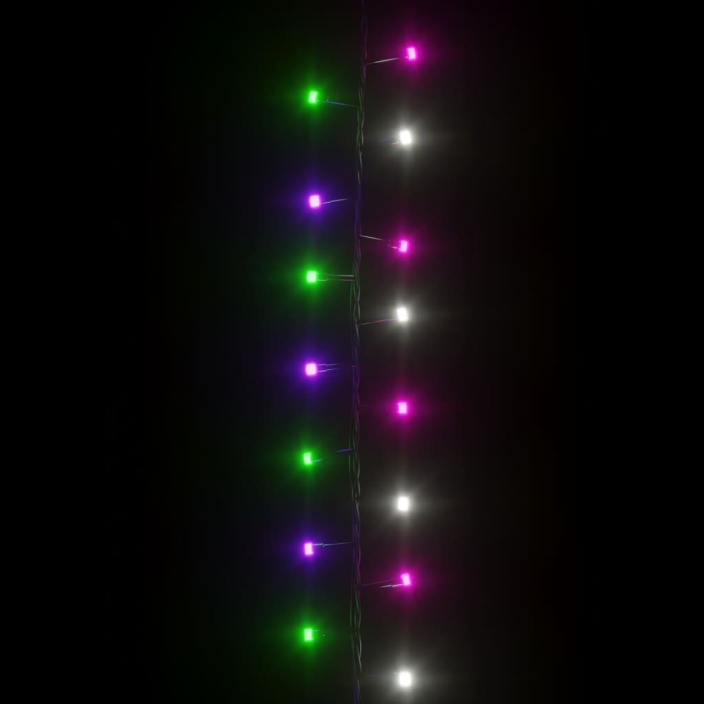 vidaXL Kompaktná LED reťaz, 400 diód, pastelové farby 13 m, PVC