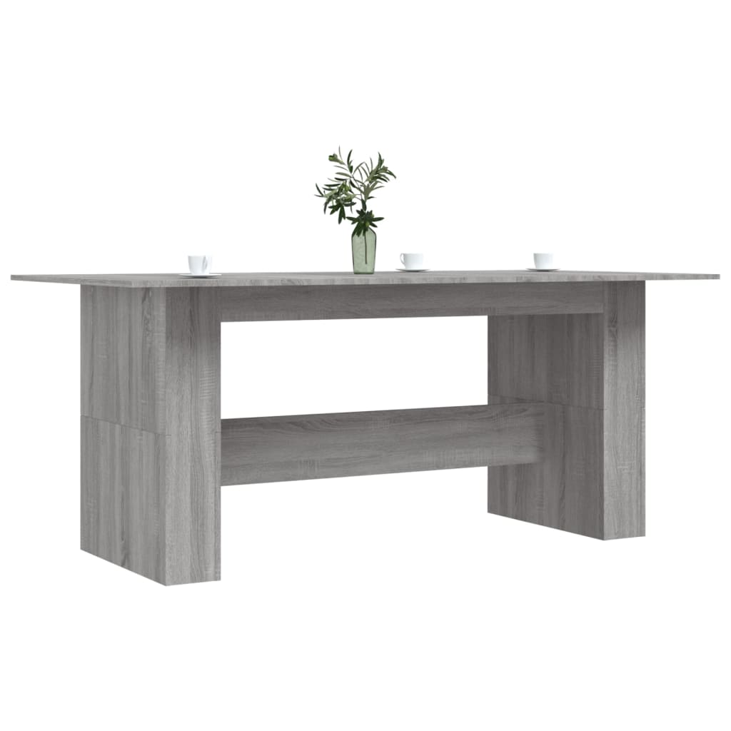 vidaXL Jedálenský stôl sivý dub sonoma 180x90x76 cm kompozitné drevo