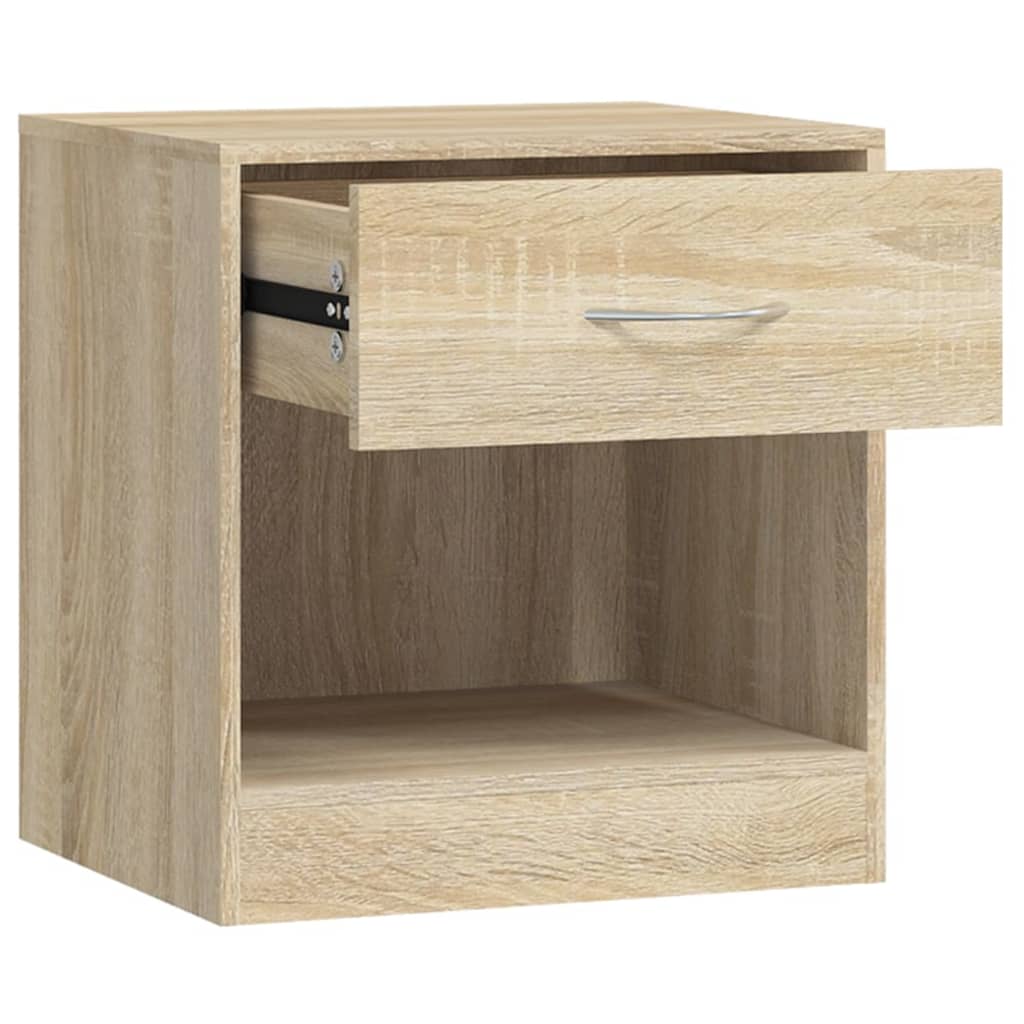 vidaXL Nočný stolík 2 ks so zásuvkou, farba dubového dreva