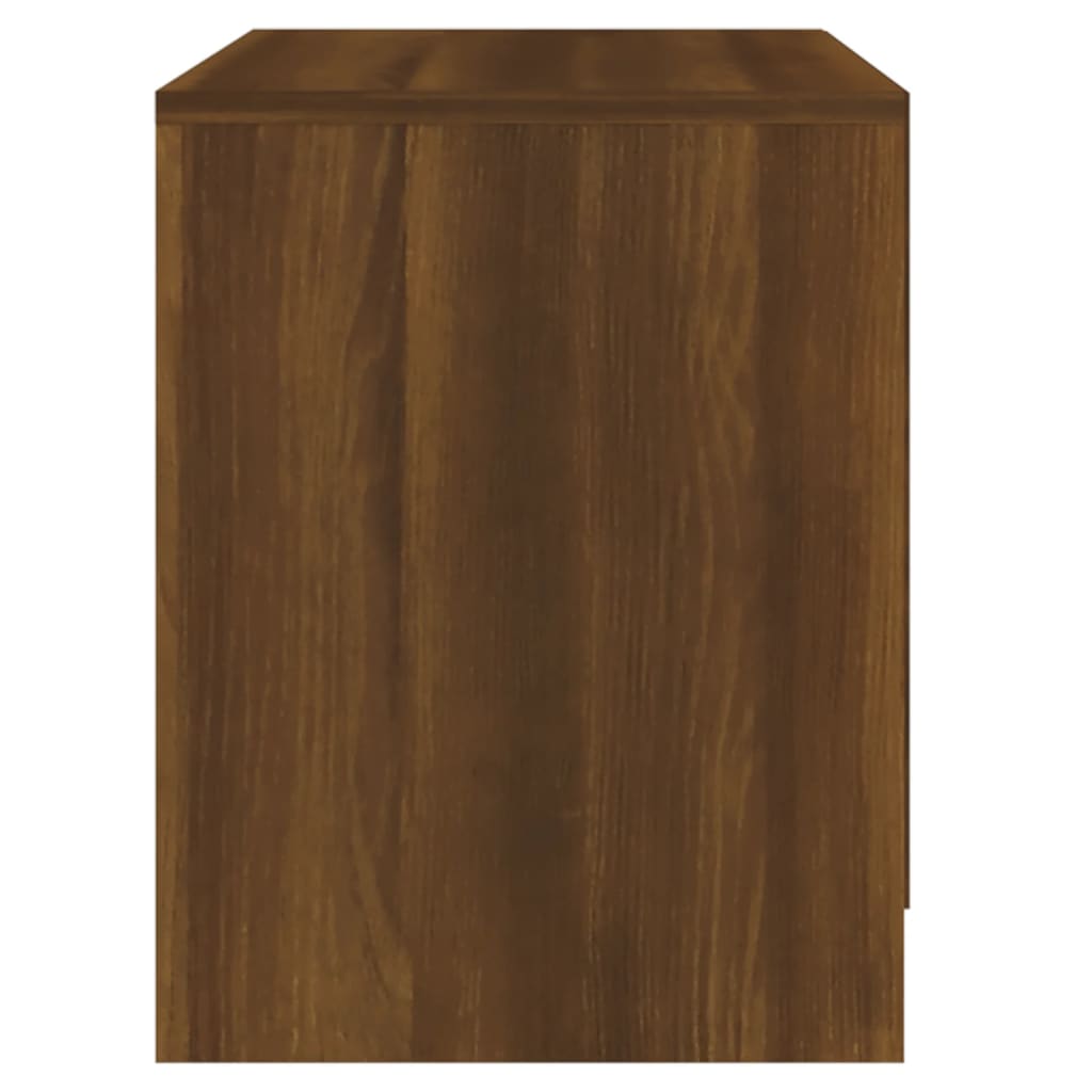 vidaXL Nočný stolík hnedý dub 45x34,5x44,5 cm drevotrieska