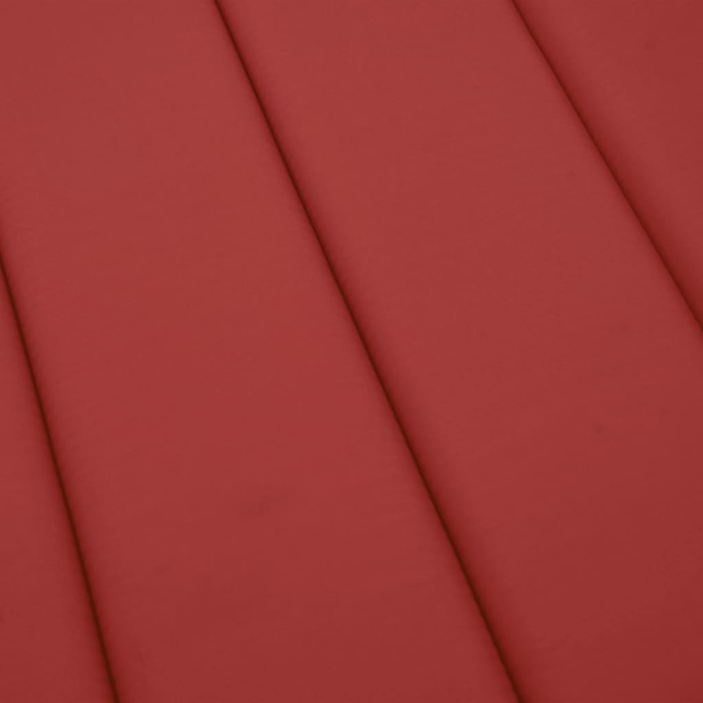 vidaXL Podložka na ležadlo, červená 200x50x3 cm, oxfordská látka