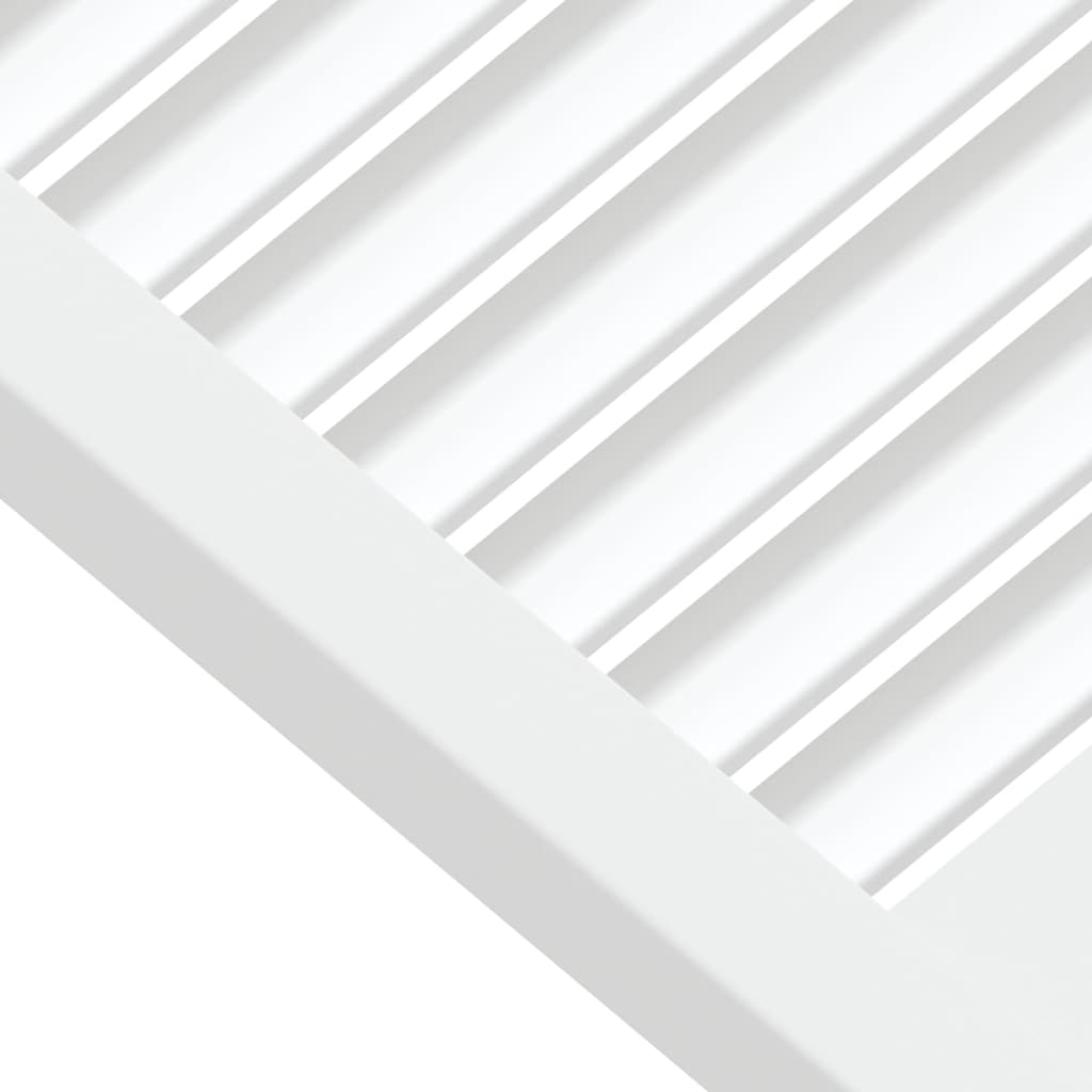 vidaXL Lamelové dvierka na skrinku 2 ks, biele 39,5x39,4 cm, borovica
