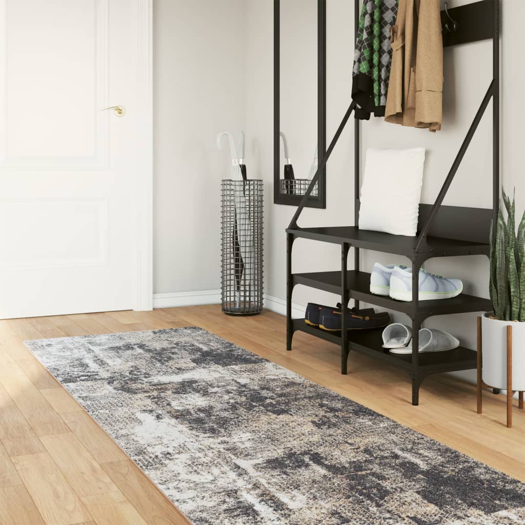 vidaXL Prateľný koberec viacfarebný 80x300 cm protišmykový