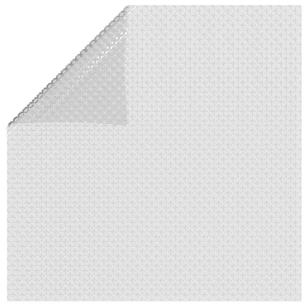 vidaXL Plávajúca solárna bazénová fólia z PE 488x244 cm sivá