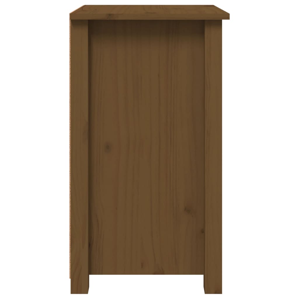 vidaXL Nočný stolík medovohnedý 40x35x61,5 cm masívne borovicové drevo