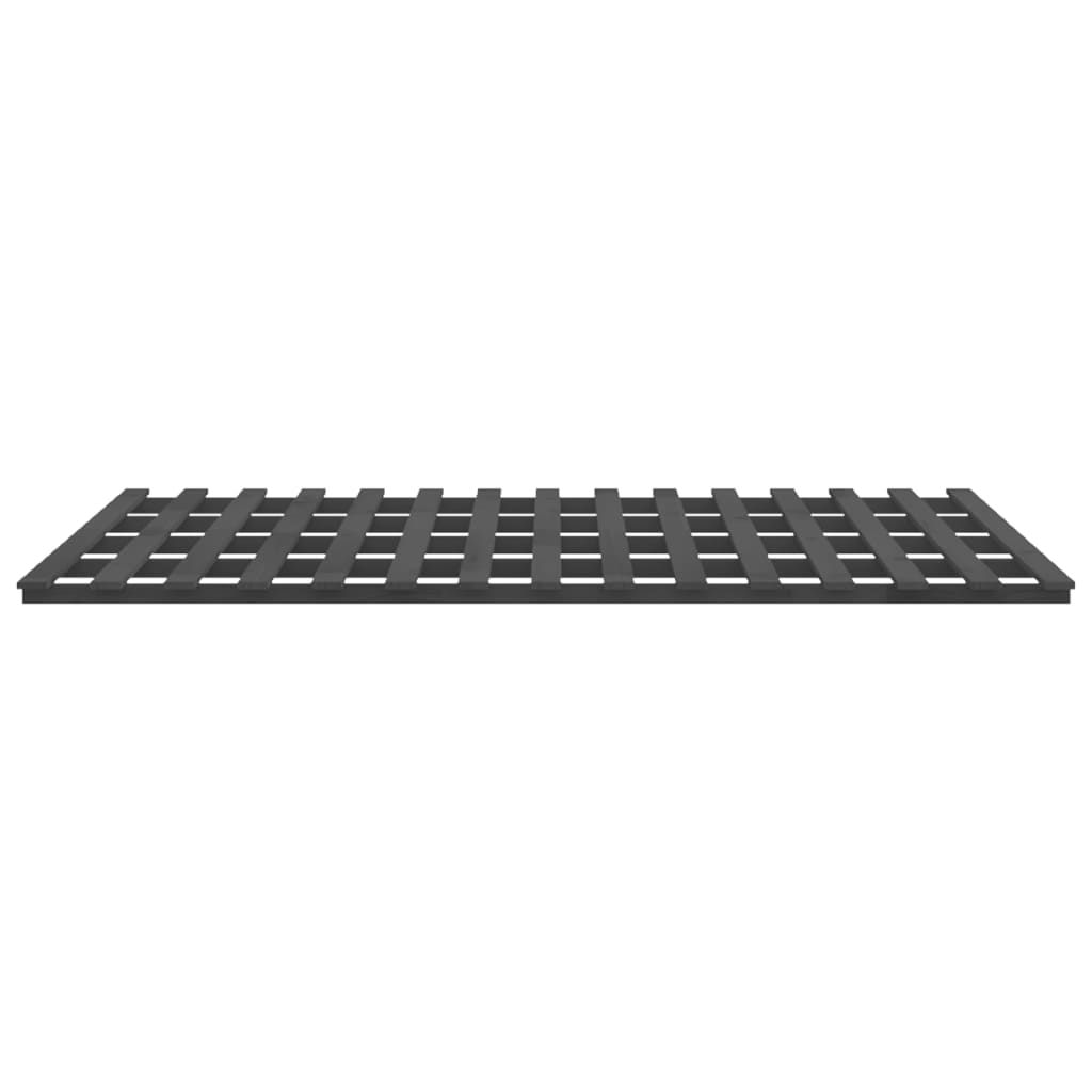 vidaXL Posteľný rám sivý 160x200 cm borovicový masív