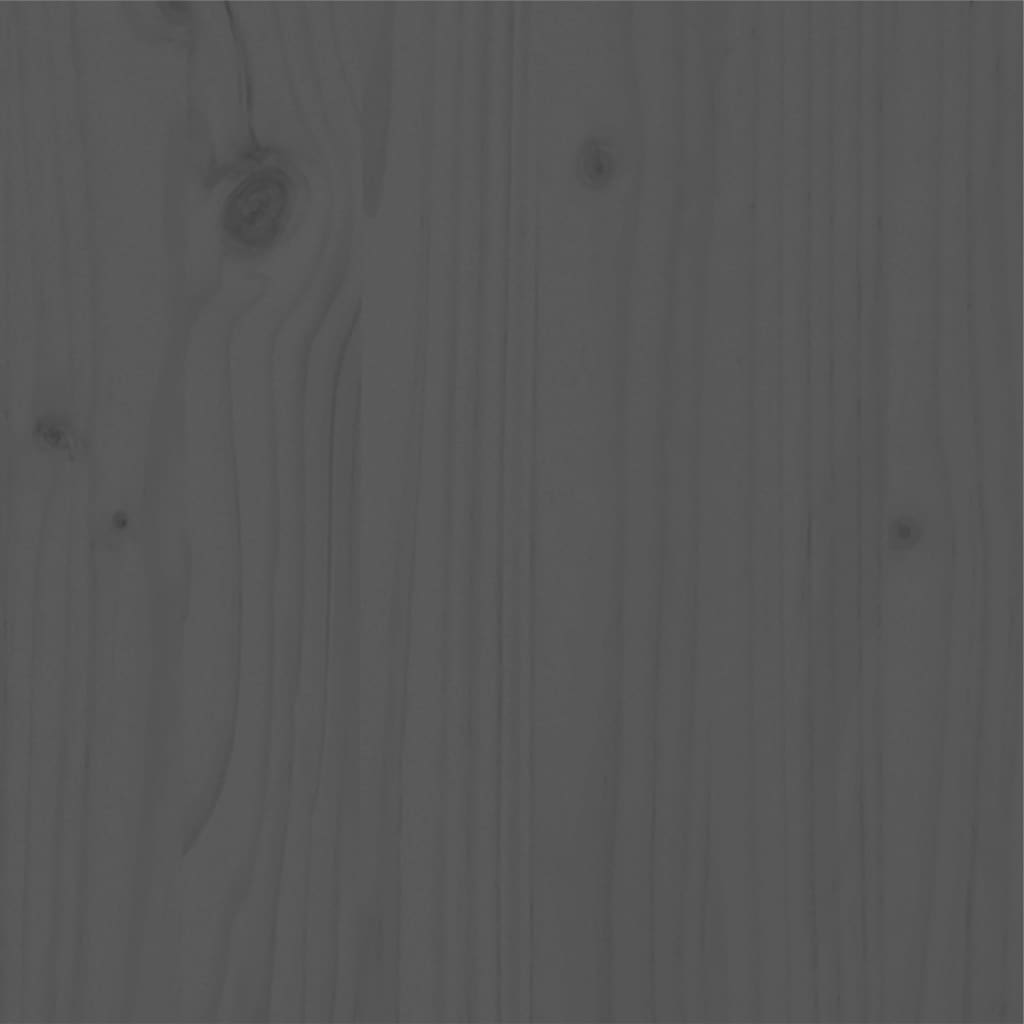 vidaXL Posteľný rám borovicový masív 90x190 cm sivý jednolôžko