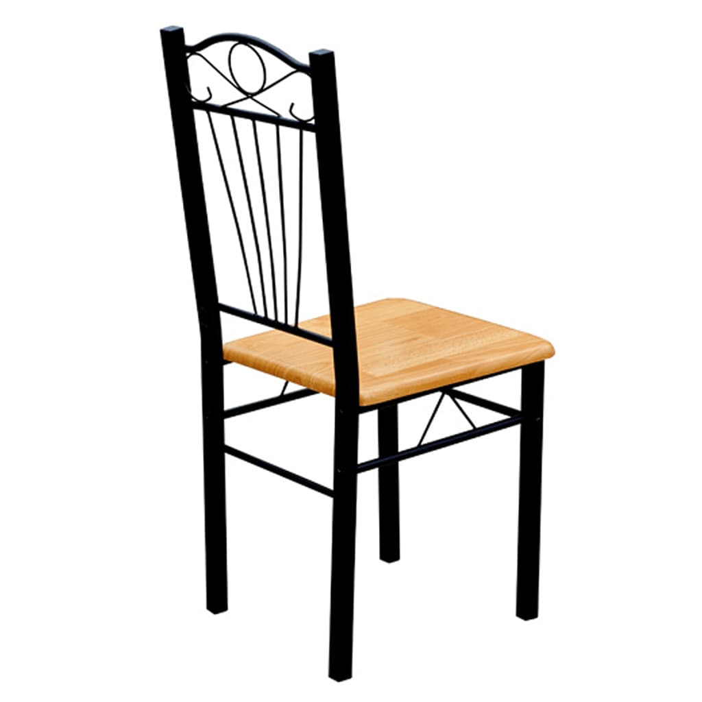 Jedálenský stôl a stoličky mierne hnedá farba dreva