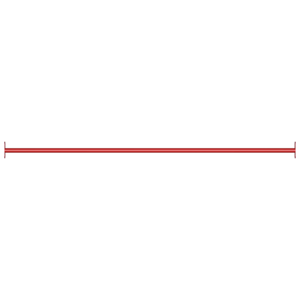 vidaXL Otočná tyč 125 cm oceľová červená