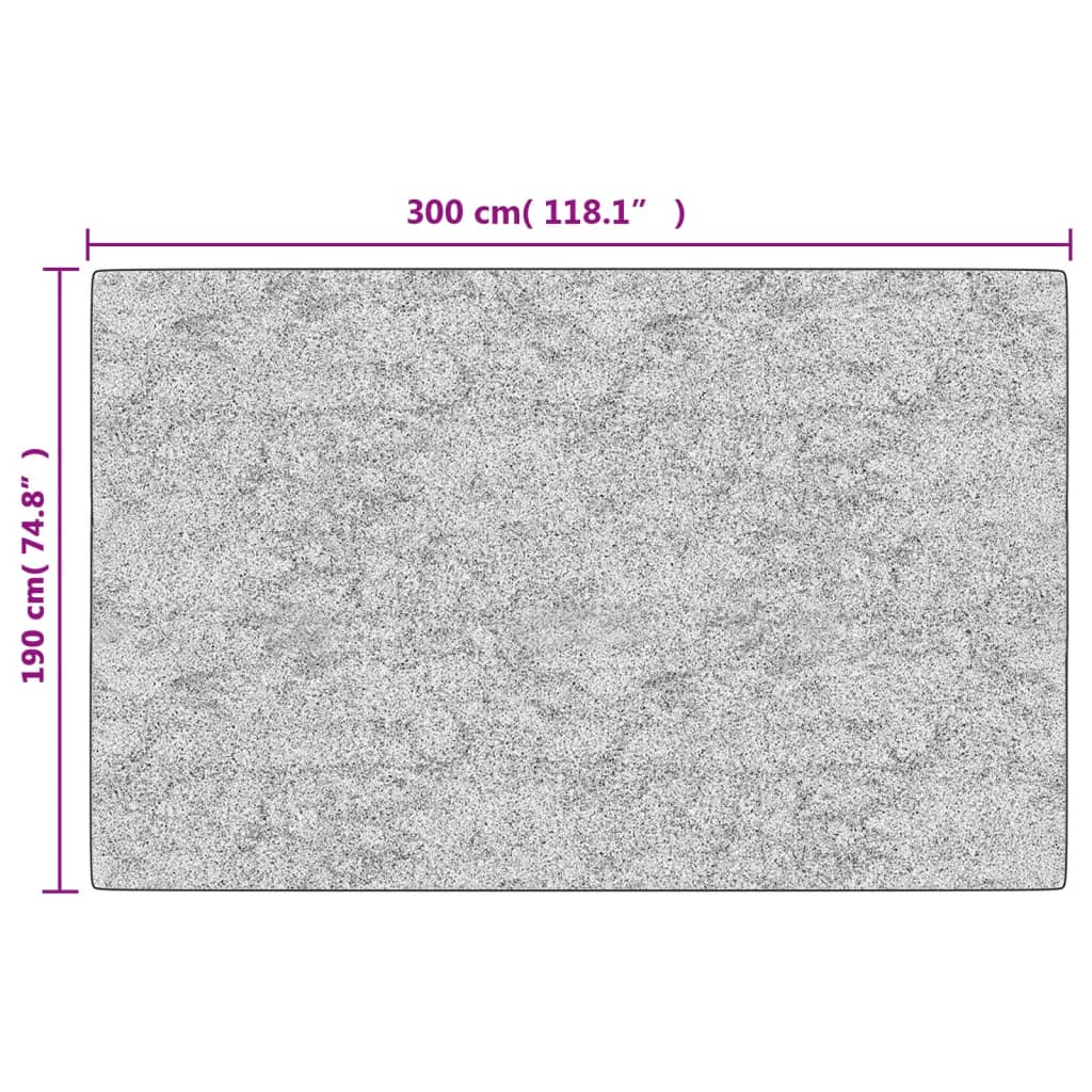 vidaXL Prateľný koberec 190x300 cm viacfarebný protišmykový
