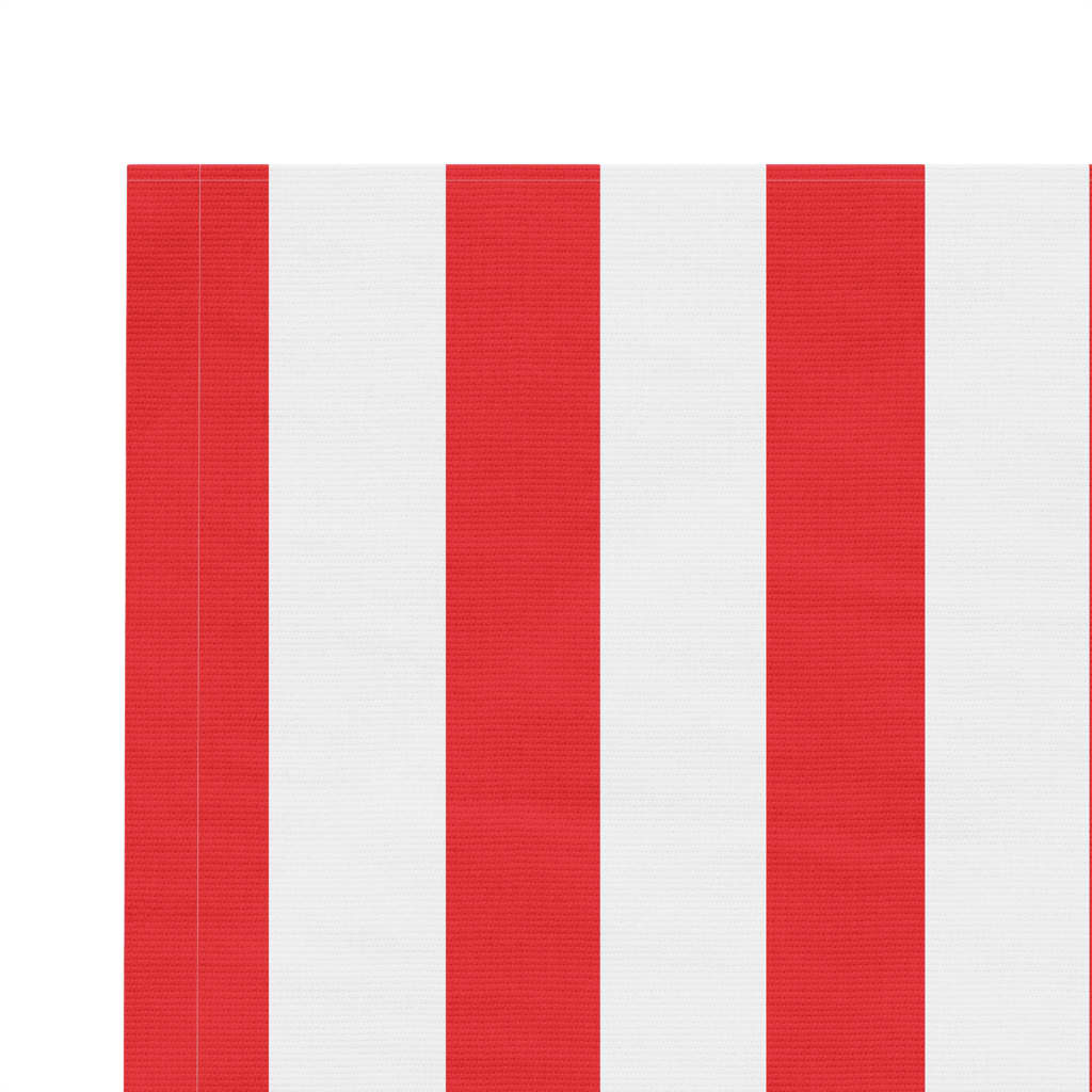 vidaXL Náhradná látka na markízu červeno-biela pruhovaná 5x3,5 m