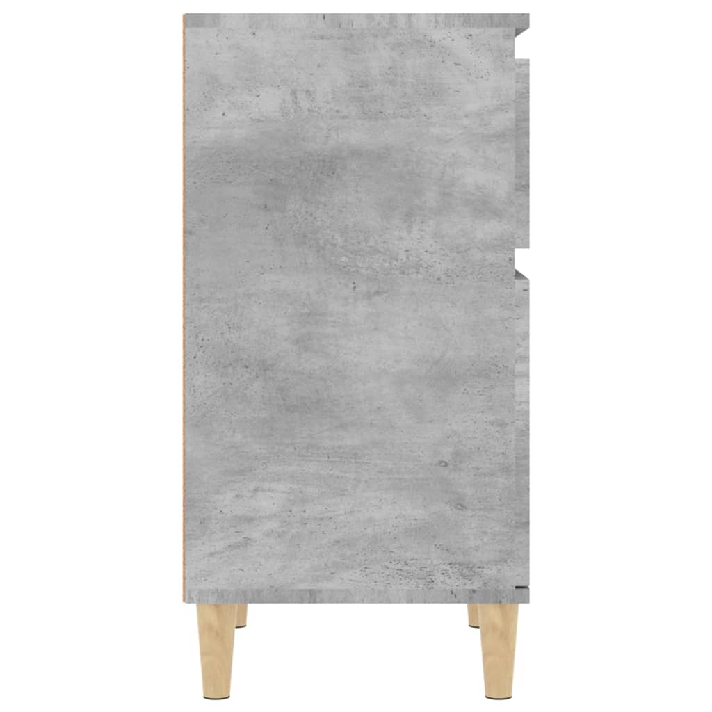 vidaXL Nočný stolík betónovo sivý 40x35x70 cm