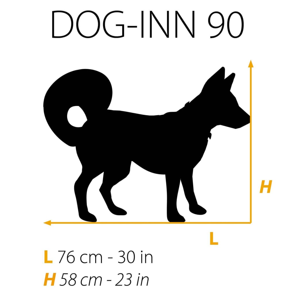 FLAMINGO Prepravka pre psa Dog-Inn 90 sivá 92,7x58,1x62,5 cm