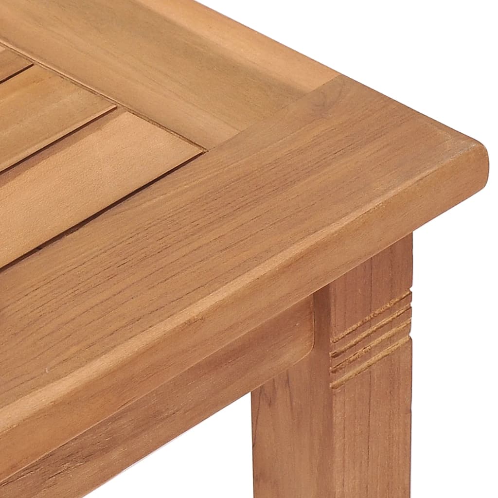 vidaXL Záhradný jedálenský stôl 85x85x75 cm teakový masív