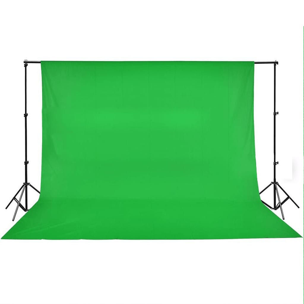 vidaXL Fotopozadie, bavlna, zelené 500x300 cm, na farebné kľúčovanie