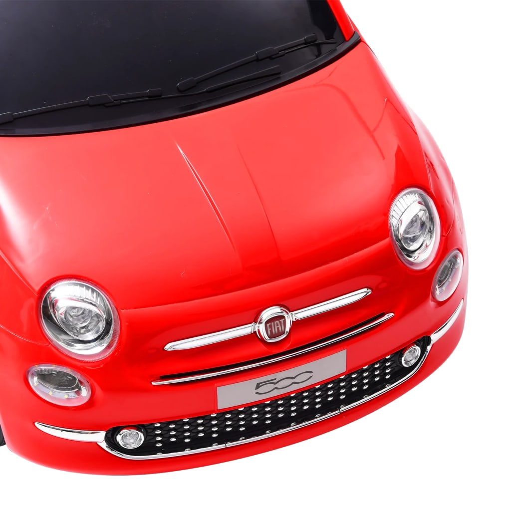 vidaXL Detské elektrické autíčko Fiat 500, červené
