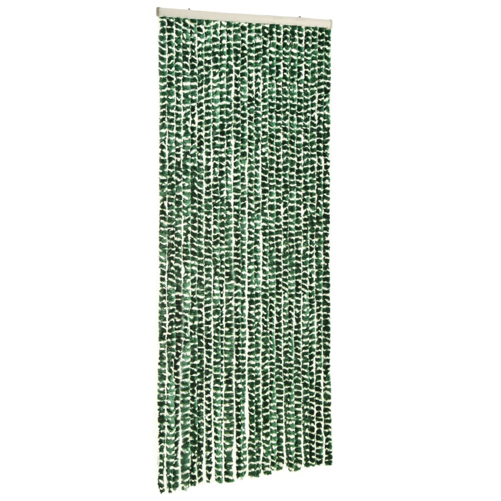 vidaXL Záves proti hmyzu, zelený a biely 90x220 cm, ženilka