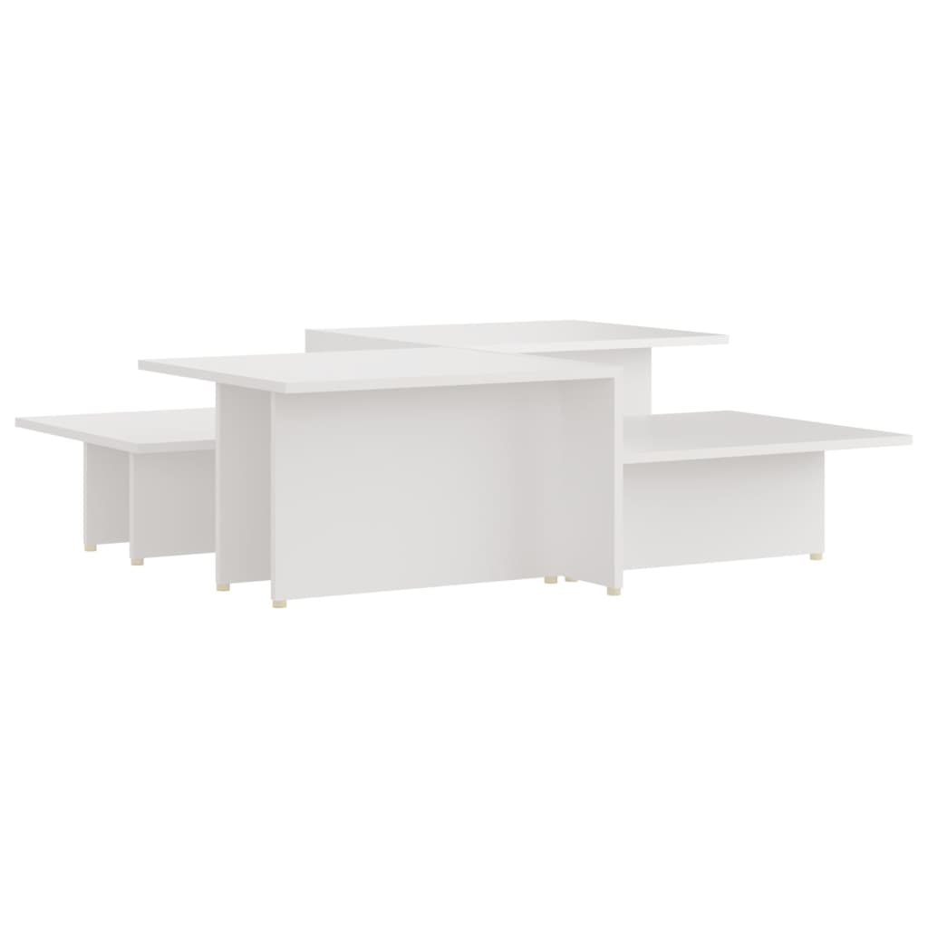 vidaXL Konferenčné stolíky 2ks, biele 111,5x50x33 cm, kompozitné drevo