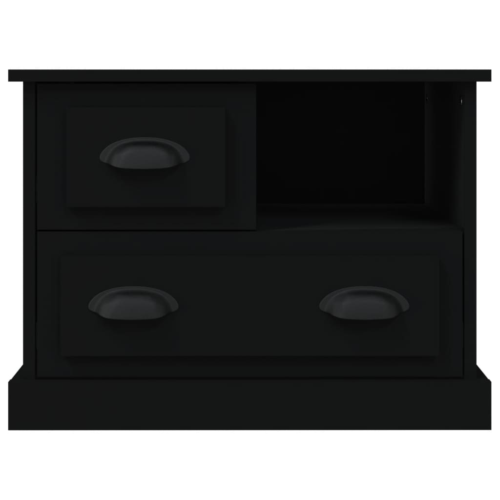 vidaXL Nočný stolík čierny 60x39x45 cm